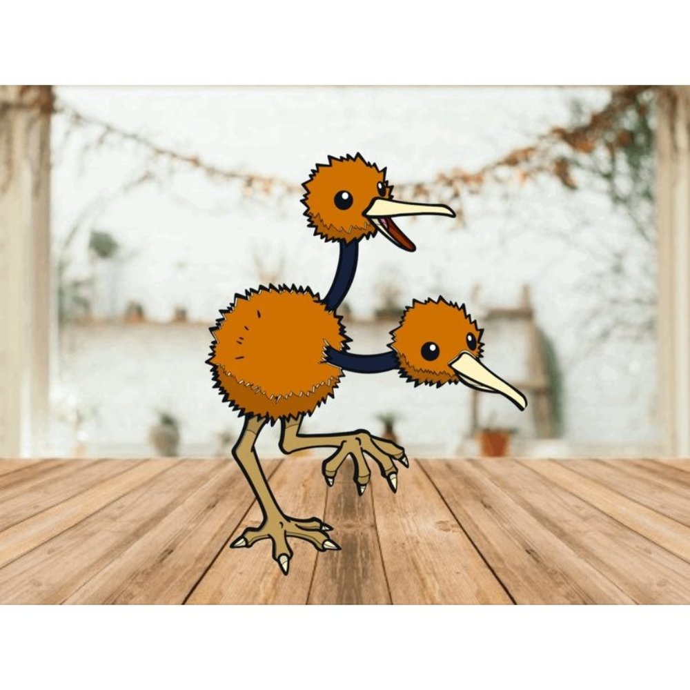 Pokémon Doduo Vinyl Decal Handmade Ships Fast!
